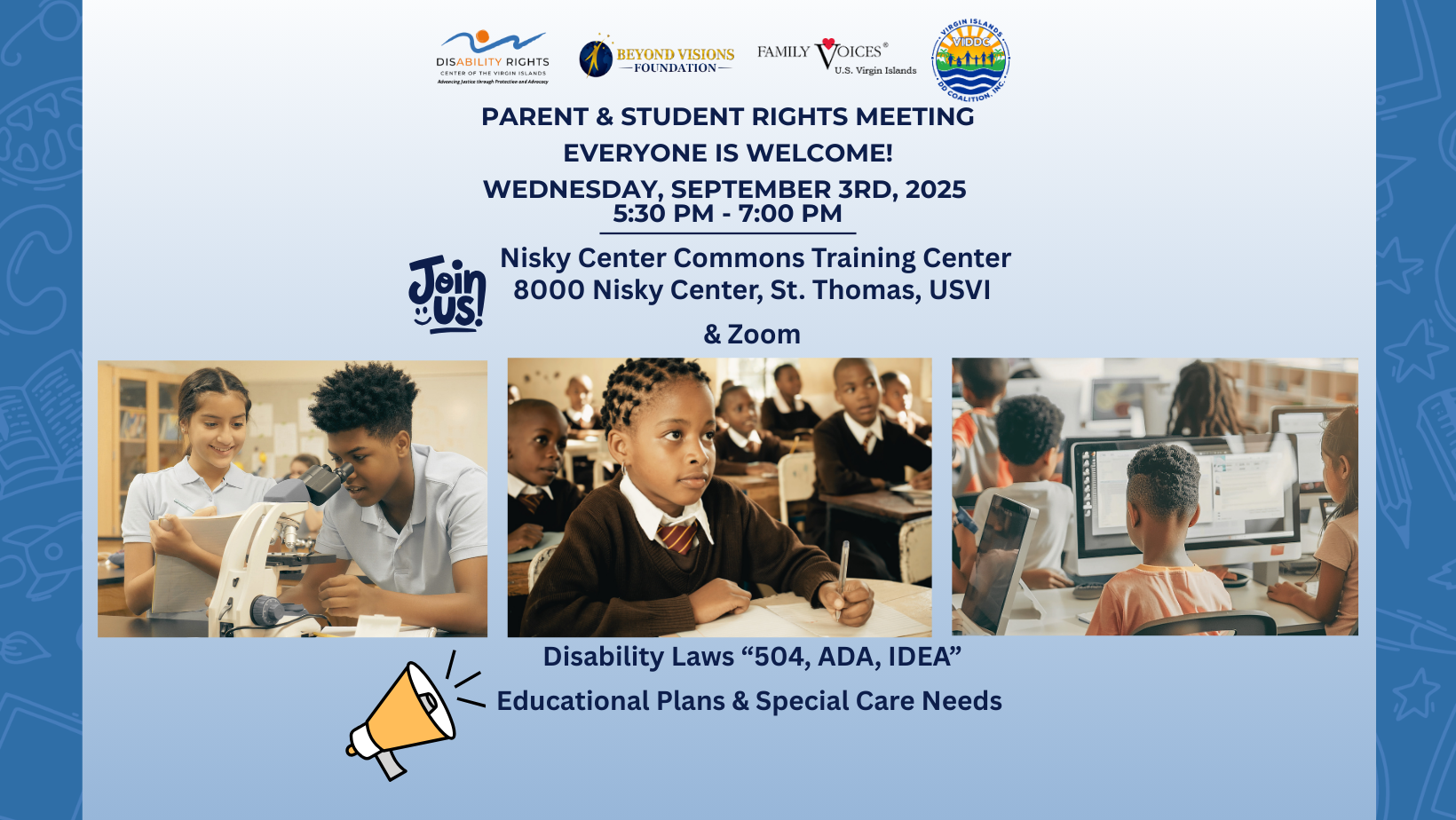 DRCVI Logo: Logo: Disability Rights Center of the Virgin Islands, 
